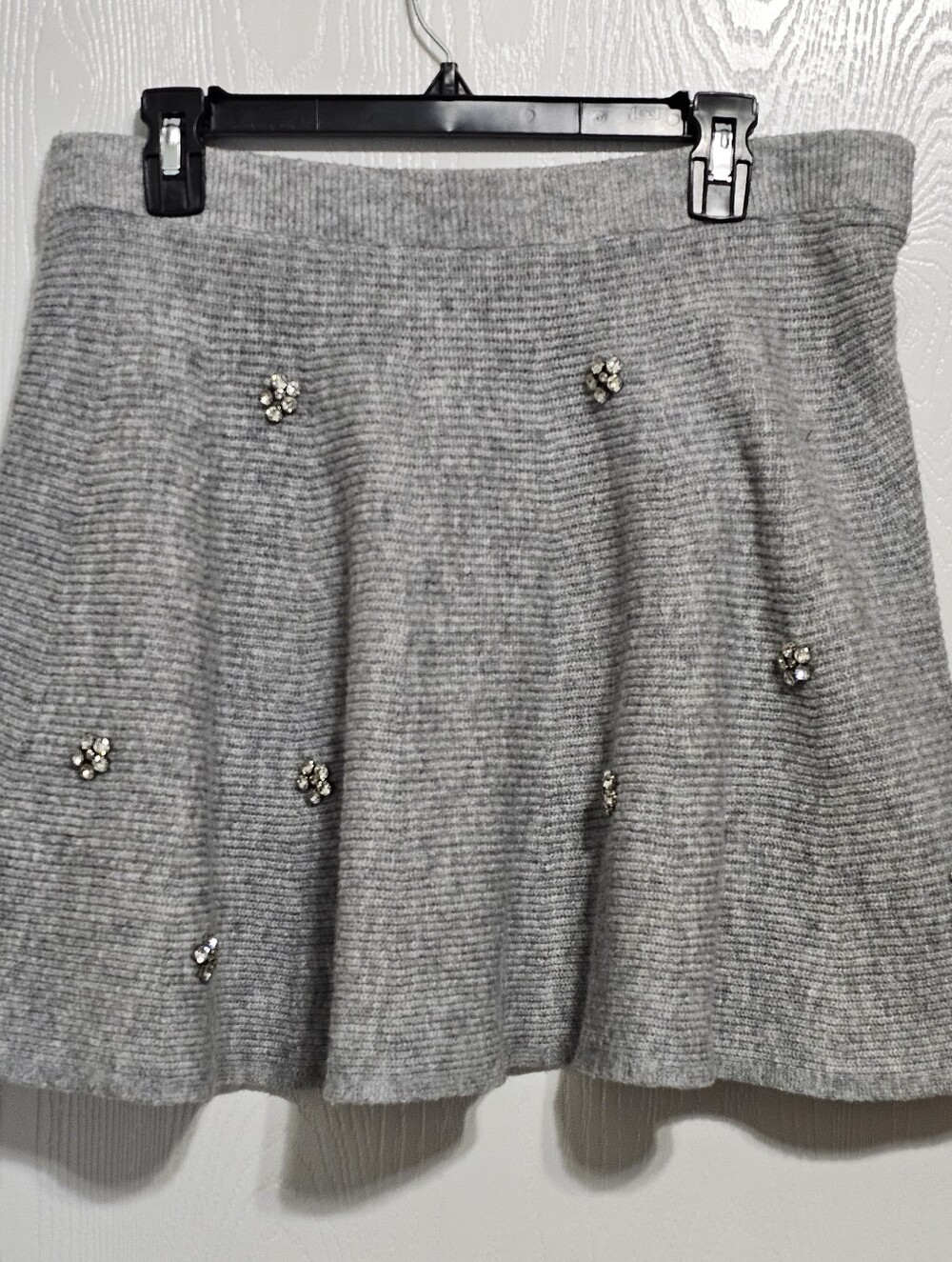 Free Assembly Sparkling Gem Sweater Skirt Large